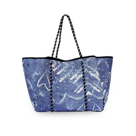 Pop Ups Brand Luxe Perforated Neoprene Tote Bag - NWOT - Picture 2 of 9